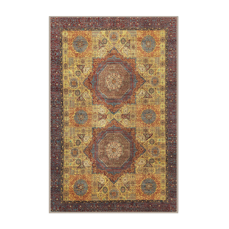 Tapis abstrait 100% lavable à la machine 2367 ABS2367, Rectangle 7 pi x 10 pi