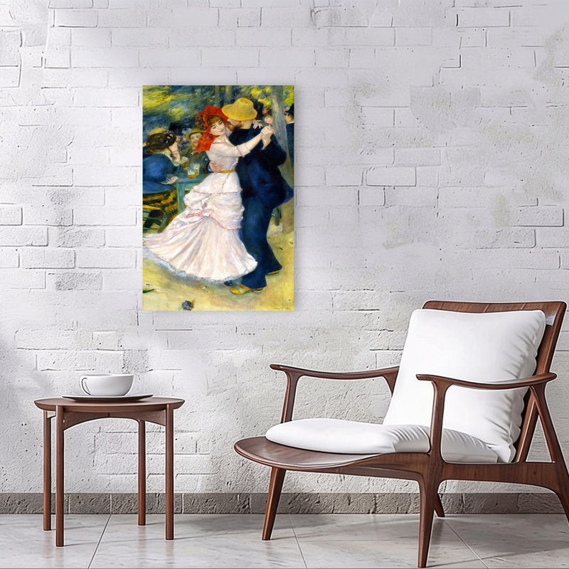 «Dance at Bougival», impression d'art contemporain classique et coloré, 36" H x 24" W