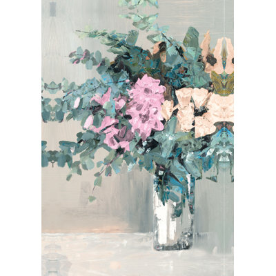 Soft Flower Vase Neutral - Painting Print