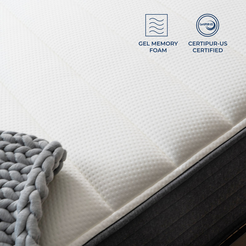 Twin 12" Gel Memory Foam Hybrid Mattress
