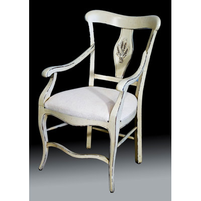 Muslin Upholstered Arm chair