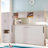 Murphy Bed With Open Shelves, Storage Drawers, Built-in Wardrobe And Table