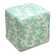 Coral Upholstered Ottoman