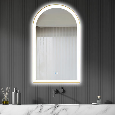 Estartit Aluminum Arch Wall Mirror