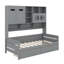 Lit de jour simple en bois avec tiroirs-289461812