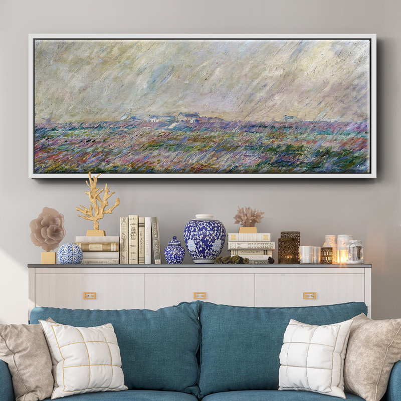 The Rain, 1886- Framed Canvas, 24" H x 60" W