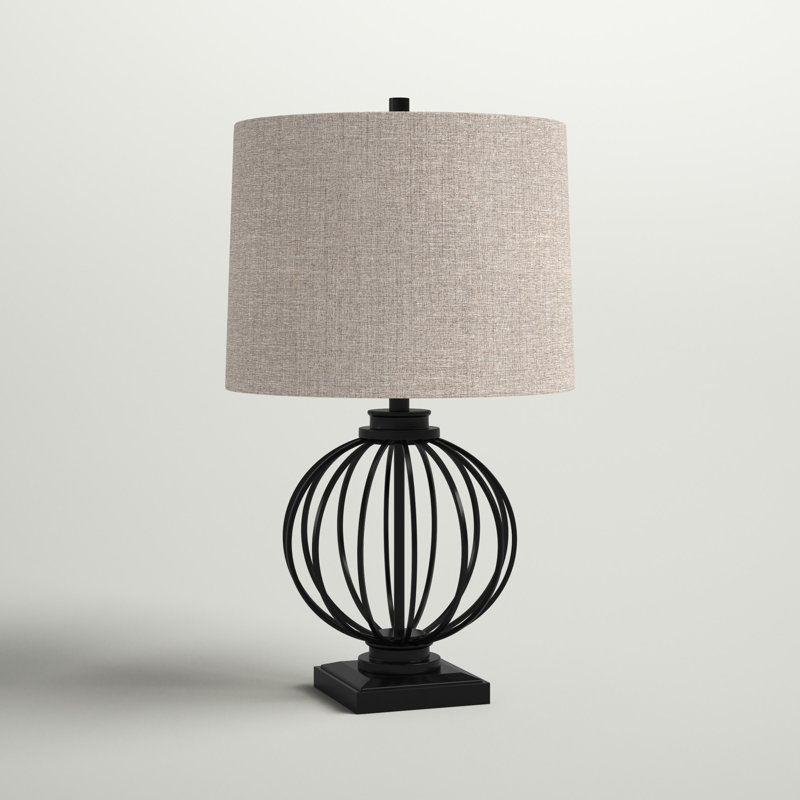 Lampe de table noire 27,5 po Heartwell