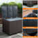 Rattaner Resistant Wicker Deck Box with Gas Spring Lid and Zippered Waterproof Inner Bag