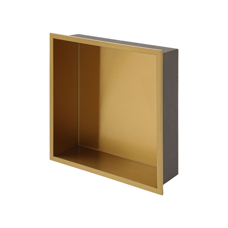 Stainless Steel Wall Niche, Gold