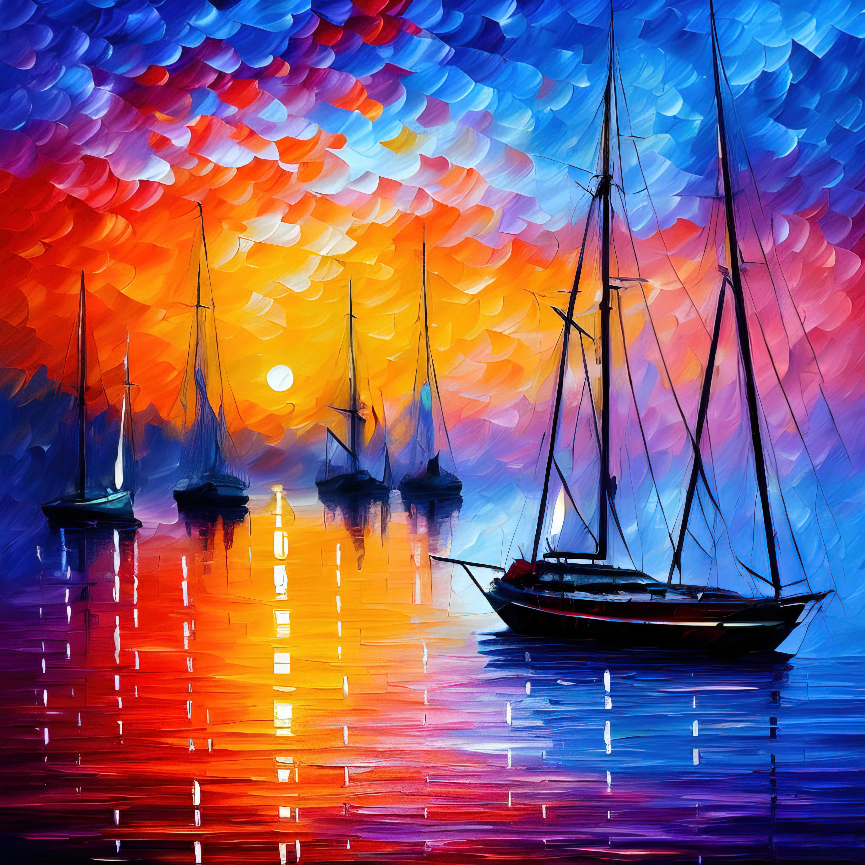 Portola Fishing at Sunrise On Canvas Print Breakwater Bay Size: 20 H x 20 W x 1.5 D