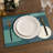 4-Piece Polyester Rectangle Dining Table Placemat