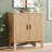 Adjustable Shelf Large-Capacity Multi-Function Storage Cabinet with Anti-Tip Design-122810571
