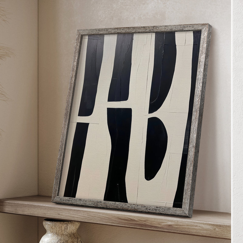 Reproduction encadrée ABSTRACT Series DCL XXXVI - bois massif, H 11 po x l 9 po