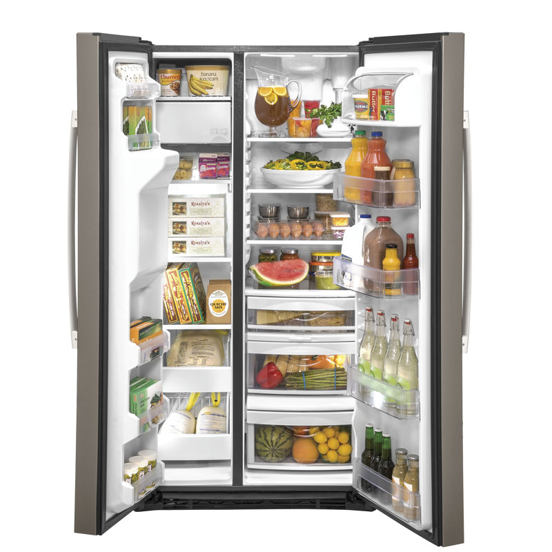 Counter Depth Side by Side Refrigerator, Slate