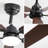 Classics Ceiling Fan With Led Light 6 Speed Wind 5 Blades Remote Control DC Motor For Indoor-1396145573-1396145570