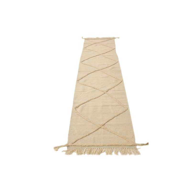Tapis de couloir ivoire