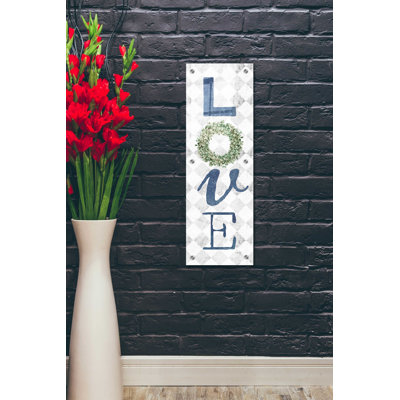 'Love with Eucalyptus Wreath II' by Marla Rae, Acrylic Glass Wall Art