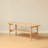 Solid Oak Coffee Table with Open Storage Shelf – Natural Wood