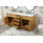Hermes 72'' Double Bathroom Vanity with Carrara Marble Top-73360058