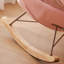 Chaise berçante confortable et élégante