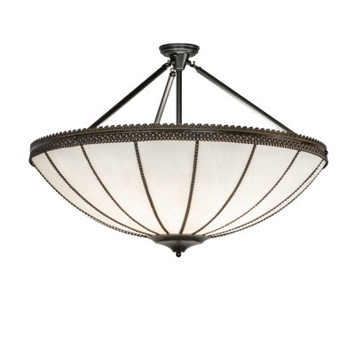 Plafonnier semi-encastré 37 po 4 lumières Shansky