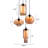 Torbert Ceiling Lamp Rust & Amber