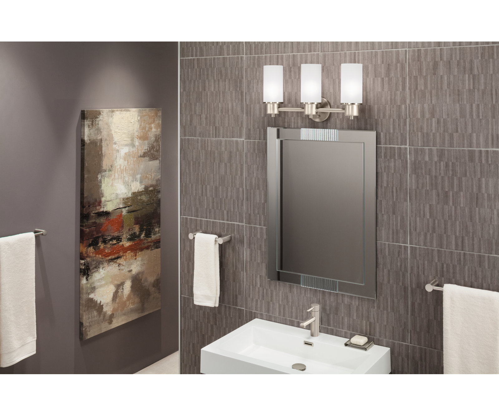 Align Single-Hole Bathroom Faucet with Drain, Brushed Nickel