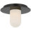 Kelly Wearstler Fosse 8" Flush Mount with Alabaster