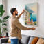 Mediterranean Cascades Coastal - Wrapped Canvas-436136005-436136007