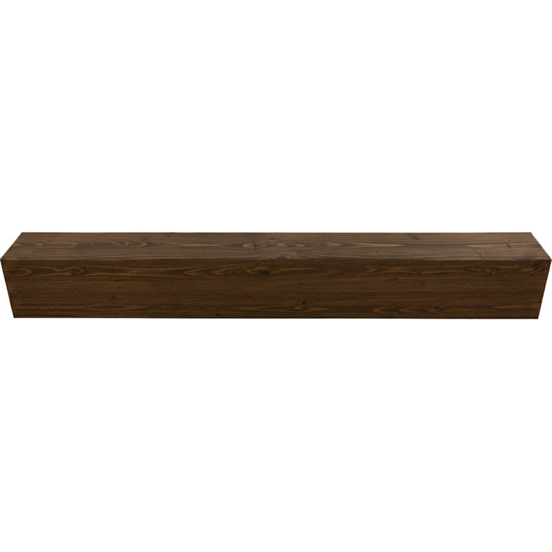 Poutre en bois AmeriCraft, 3 côtés (poutre en U), l 9 1/2 po x H 5 1/2 po x L 120 po, finition espresso, pin teinté, Espresso