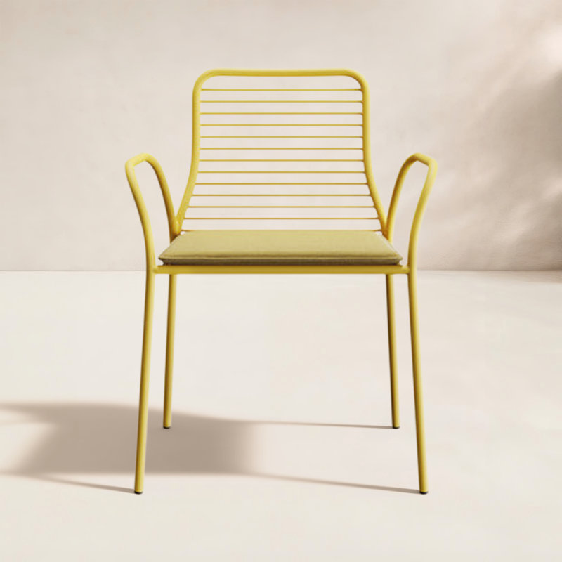 XY Outdoor Dining Chair, Yellow