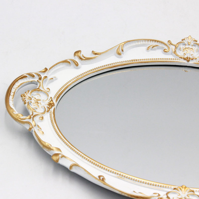Miroir mural 14,5 po Vintage, White