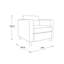Chaise longue de 32 po de largeur Desantiago-1165549576