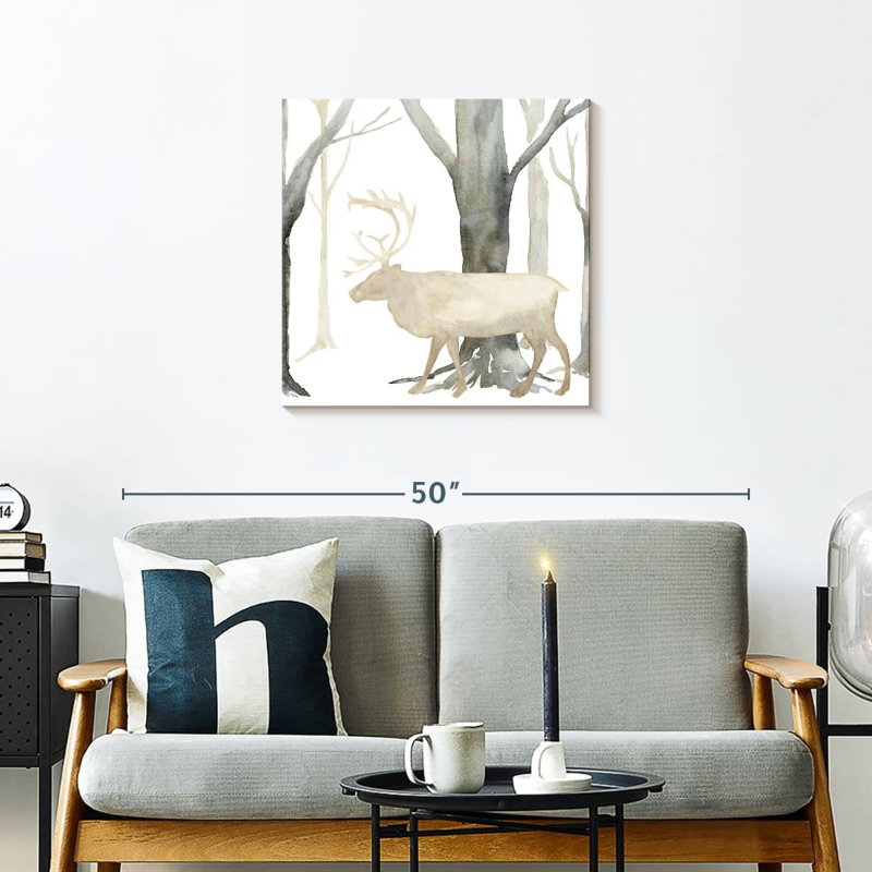 Brampt Winter Forest Elk, 24" H x 24" W