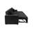 Contemporary Style Convertible Sectional Cup Holder USB And USB-C Port Storage Chaise Matching Pillows Pull Out Extension Black Finish Primary Living Room-1344868683