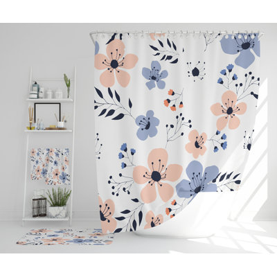 Nechama Polyester Shower Curtain Set