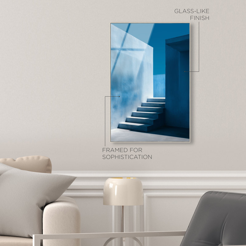 Deep Ocean Walls II Print by Oliver Gal, 16"H x 11"W, Silver Floater Frame