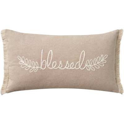 Cathleen 100% Cotton Lumbar Rectangular Pillow Cover
