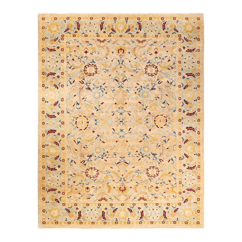 Classic One-of-a-Kind 9' 1" X 12' 1" Hand Knotted Area Rug