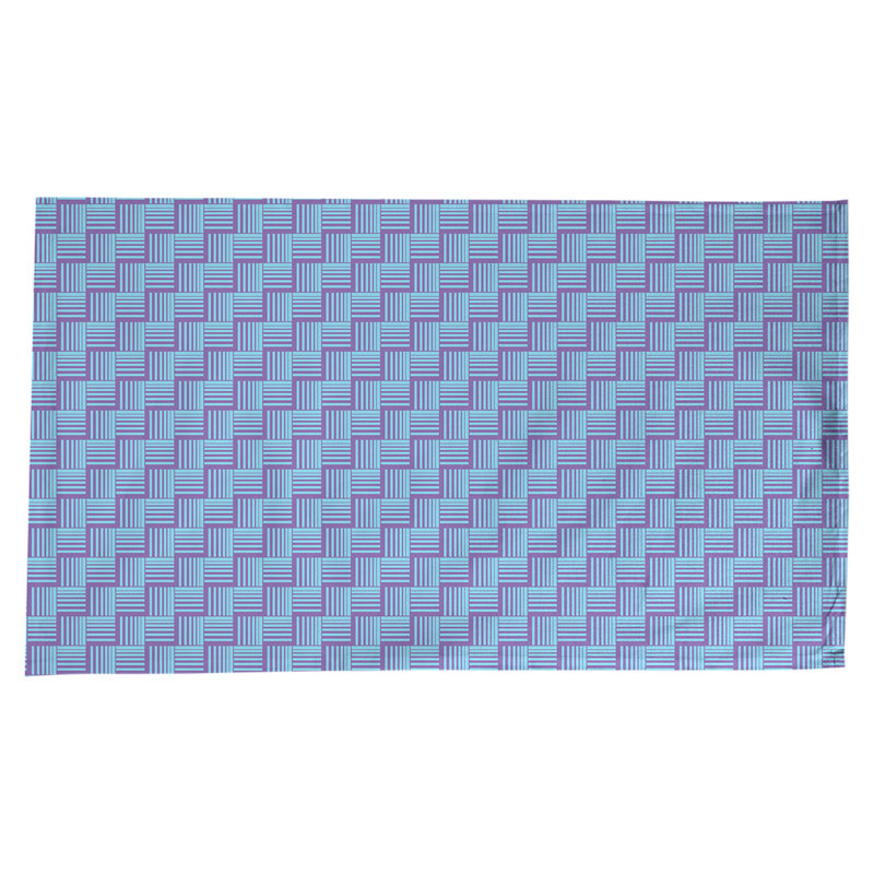 Rayures nattes classiques Nappe, Mauve / bleu sarcelle