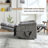 Dual Motor Infinite Position Up To 350 LBS Leatherair Power Lift Recliner Chair, Heavy Duty Motion Mechanism With 8-Point Vibration Massage And Lumbar Heating-212890478