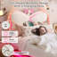 Lit rembourré en velours pour enfant avec tiroir et tête de lit réglable à DEL-121932569-121932570