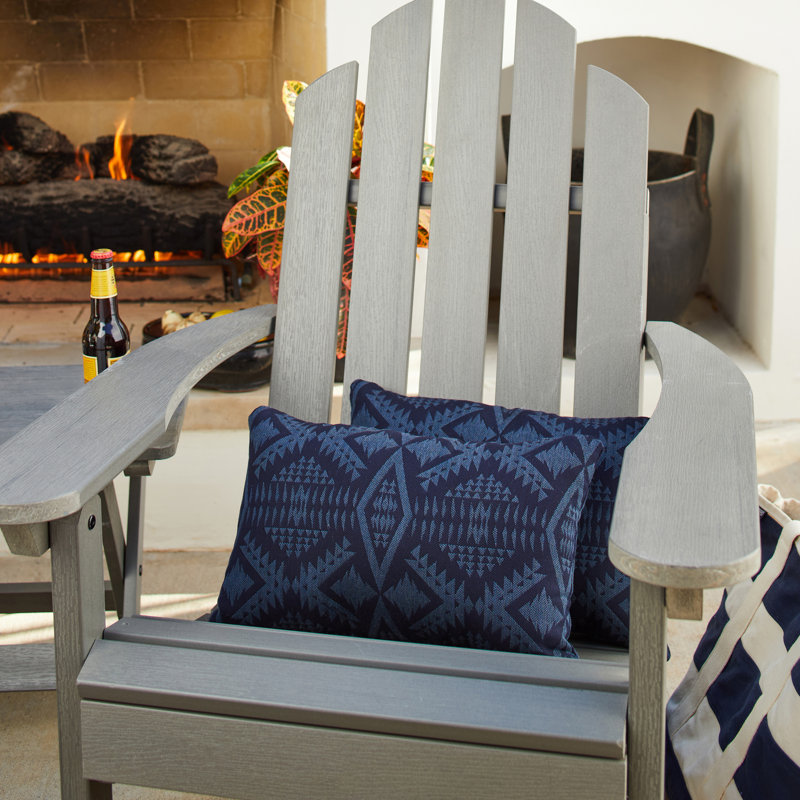 Ensemble de 2 coussins Sunbrella, Bleu géométrique