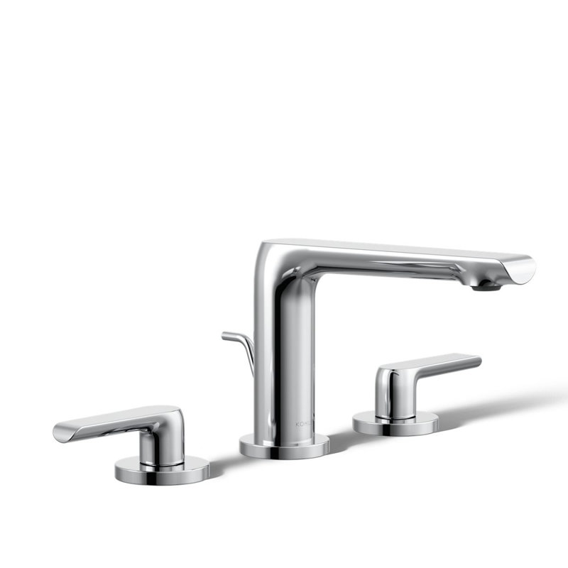 Robinet de lavabo de salle de bain avec drain Avid, Chrome poli