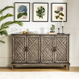 Phelan 60'' Wide Distressed Sideboard with Adjustable Shelves