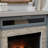 Faux Stone Electric Fire Place Mantel Blue-1052598459