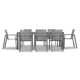 Placido Ridge 13 Piece Extendable Dining Set - With ConTop