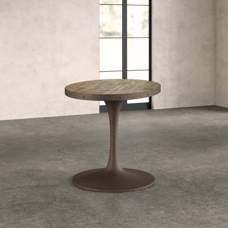 Drive Oval Dining Table, 30" H x 47" L x 29.5" W, Gold, Black