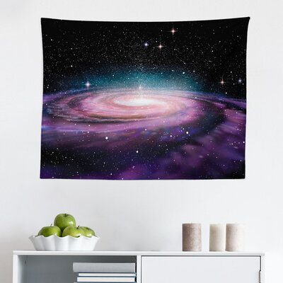 Ambesonne Galaxy Tapestry, Spiral Galaxy In Outer Space Andromeda Nebula Star Dust Universe Astronomy Print, Fabric Wall Hanging Decor For Bedroom Liv -  East Urban Home, D16731E5EEA24E38BC96B3C67C5639BC