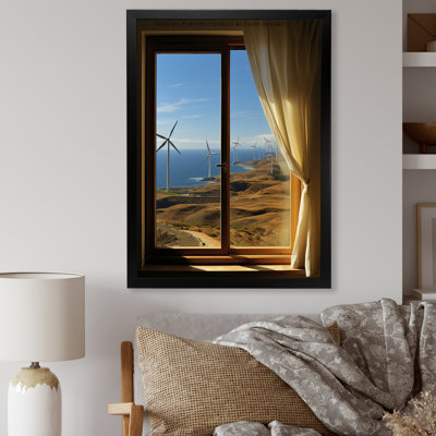 «Wind Turbines Minimalisme Scenery III», reproduction sur toile